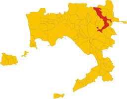 Nolas läge i Neapel
