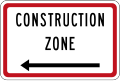 (A41-3) Construction Zone (to the left)