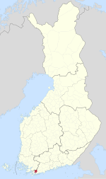 Location of Pojo in Finland