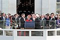 President Reagan being sworn in on Inaugural Day, U.S. Capitol, 1981.