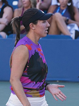 Jessica Pegula durante o US Open de 2022