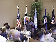 United Nations Command, Combined Forces Command, United States Forces Korea, hosts the Women, Peace, and Security Symposium at U.S. Army Garrison Humphreys, Republic of Korea, 13-14 June 2023 - 20230613-A-LEESH-6.jpg