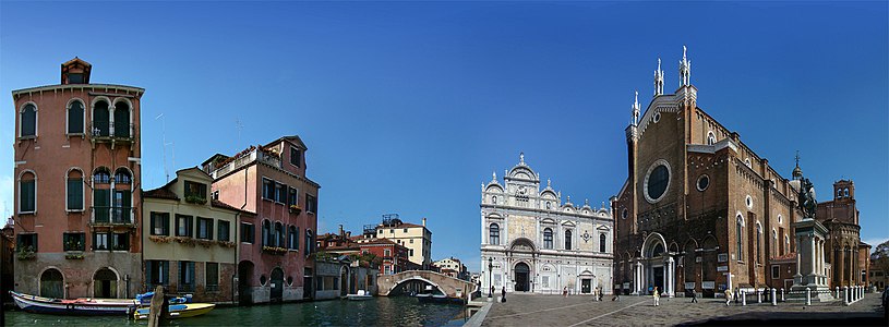 Campo San Zanipolo, Venice, Veneto, Italy.