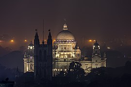 Victoria Memorial Kolkata at night.jpg