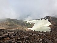 十勝岳山頂からの景色