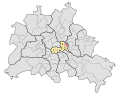 Deutsch: Wahlkreis Friedrichshain-Kreuzberg 5 für die Wahlen zum Abgeordnetenhaus von Berlin. Stand 2006