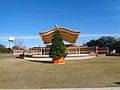 Ampitheater and Christmas tree in Vidalia downtown park