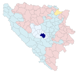 Fojnica – Mappa