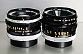 Canon FL Lens 28mm (L) and Super-Canomatic Lens R 50mm (R)