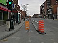 Corridor sanitaire dans le quartier Villeray à Montréal