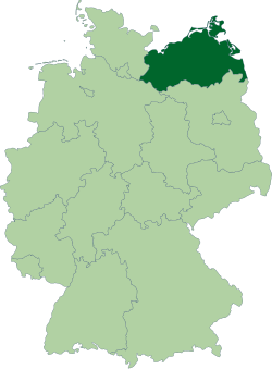 Положај Мекленбург-Западне Помераније