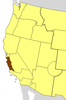 Location of the Diocese of El Camino Real