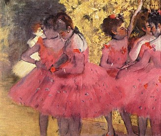 Dansere i pink, 1884