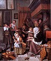 『聖ニコラウスのお祭り』(1665年-1668年頃) ヤン・ステーン