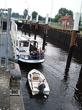 Sluis met bootjes