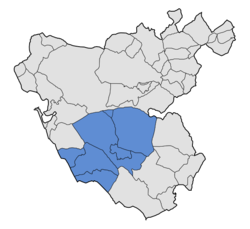 Location in the province of Cádiz.