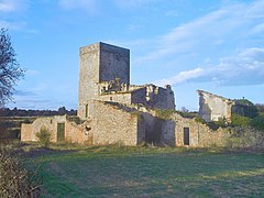 La Sala de Comalats, ruïnes i torre.jpg