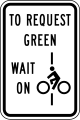 R10-22 Bicycles to request green wait on line