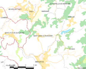Poziția localității Saint-Jean-la-Bussière