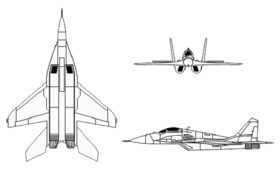 vue en plan de l’avion