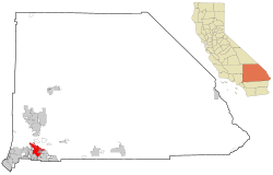 Location within San Bernardino County