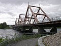 Vihantasalmi Brücke, längschti Strõßèbrugg mit Hängewärch uss Holz