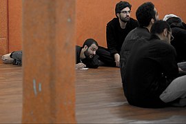 تمرینات باک محصولی از گروه تئاتر آزمایشگاهی گاراژ قم This performance is a work of Garage Theater Company 33.jpg