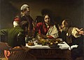 El sopar a Emaús (~1601). Oli i tremp sobre tela, 141 x 196,2 cm; National Gallery de Londres