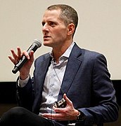 Writer Allan Heinberg at a lecture in 2017