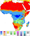 Köppen mapo de Afriko