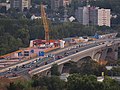 Fortgeschrittene oberstromige Brücke im September 2020