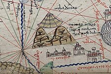 Catalan Atlas, c. 1375 by Abraham Cresques[103]