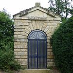 Temple (rustic House) at End of Yew Walk North East of Chiswick House