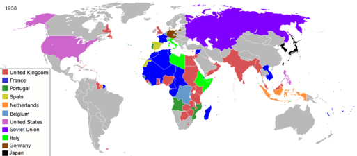 il est mentionné Soviet Union comme Empire colonial ce qui est inexacte car l’URSS s’est construite en opposition au colonialisme et dans une optique d’émancipation des nationalités via un principe de fédération de Républiques Socialiste Soviétiques (nationales). Même si finalement le régime a viré à l’autoritarisme on ne peut cependant pas parler ni d’Empire car l’URSS se construit dans une volonté anti-impérialiste et anti-tsariste et encore moins de colonie puisque les nationalités obtiennent en Droit leurs émancipation nationales.