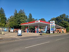 Empty petrol station during the September 2021 petrol-buying panic, Shottermill.jpg