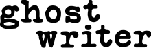 Logo for the Ghostwriter television series.