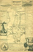 Map of Miramar Peninsula as drawn by Hector McLeod in 1907