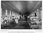 Sala de pacientes en 1911.
