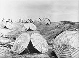 Klippfisktørking i Kristiansund august 1922 Foto: A. B. Wilse