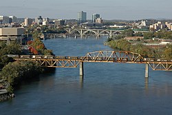 A Tennessee folyó Knoxville-nél