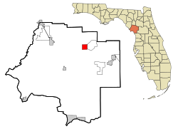 Location in Levy County and the state of Florida