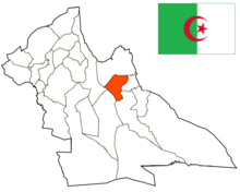 Location of Laghouat in Laghouat Province