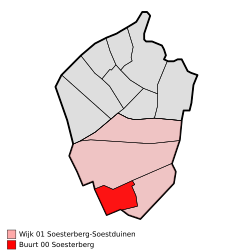 Lage von Soesterberg in der Gemeinde Soest