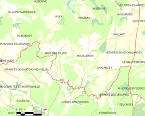 Poziția localității Vals-des-Tilles