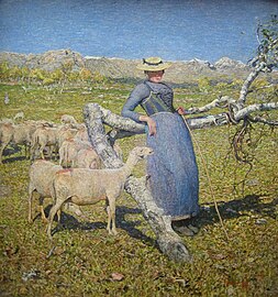 Giovanni Segantini, En la Alpoj (1892)