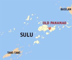 Mapa de Sulu con Panamao resaltado