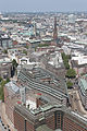 Le bâtiment vu du ciel.