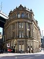 Giant coupled columns. Phoenix House, Sandhill, Newcastle upon Tyne.