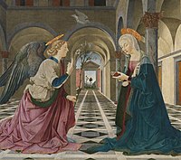 Annunciation by Piermatteo Lauro de' Manfredi da Amelia at the Isabella Stewart Gardner Museum, Boston, Massachusetts, c. 1485