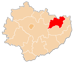 Localisation de Powiat d'Ostrowiec
